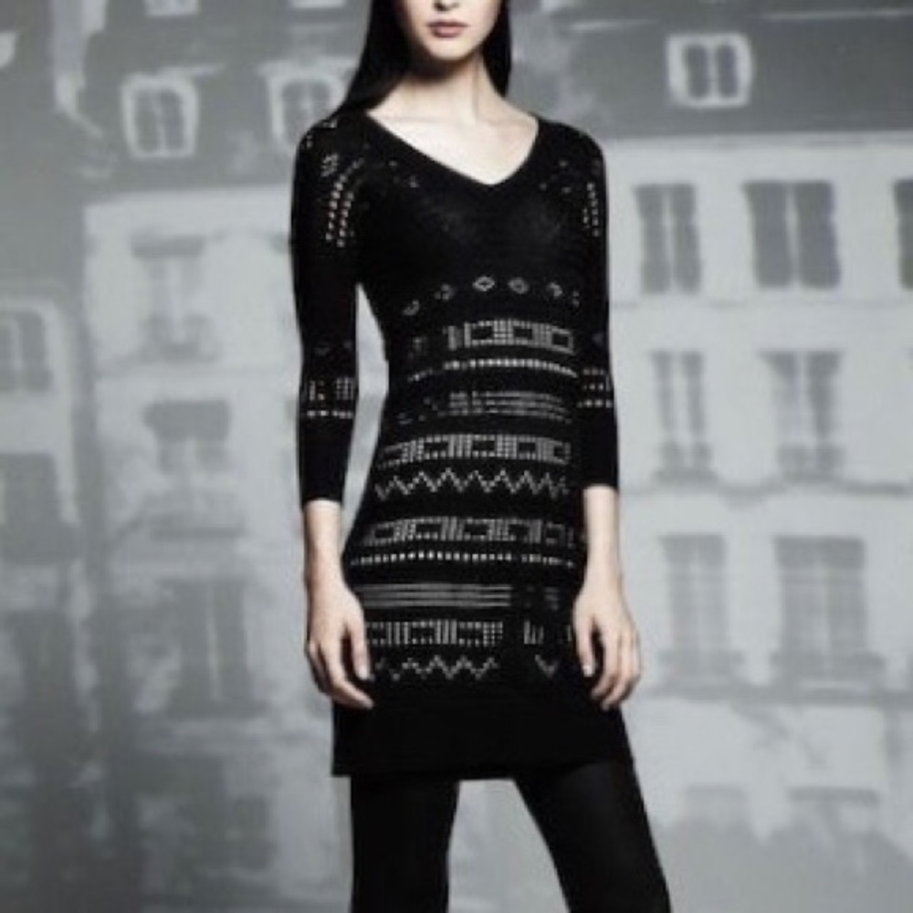 Knit Overlay Dress